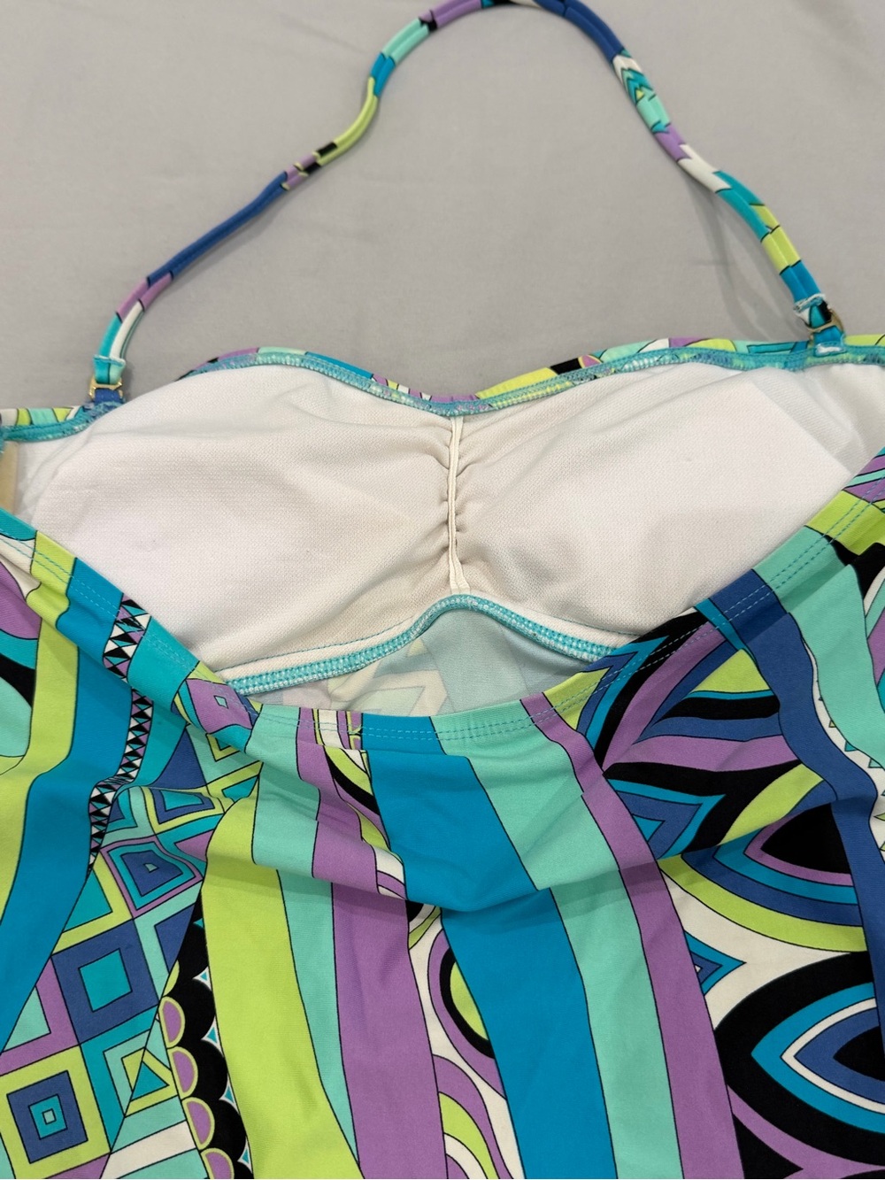 ☀️ Apt. 9 - Multicolor Geometric Print Women’s Tankini Top - Picture 3 of 7
